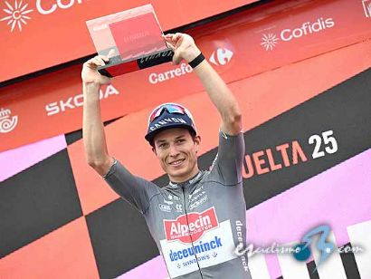 Jasper Philipsen gana al sprint en Guijuelo y Vingegaard acaricia el triunfo final en la Vuelta a Espaa