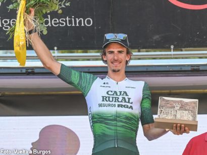 Vuelta a Burgos: Javier Ib��ez: "Sab�a que llegar era casi imposible, pero lo he dado todo hasta el final"
