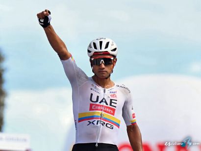 Jhonatan Narv�ez vuelve a golpear en Fermo, Afonso Eul�lio resiste de rosa en el Giro de Italia
