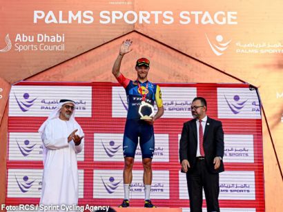 Jonathan Milan se lleva la 4� etapa del UAE Tour mientras Tiberi conserva el liderato