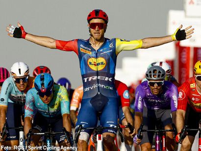 Jonathan Milan repite victoria en Dub�i y Antonio Tiberi mantiene el liderato del UAE Tour