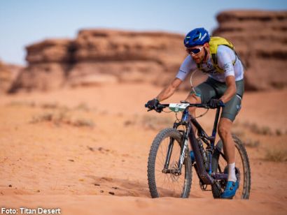 Lamiel triunfa en la etapa reina de la NEOM Titan Desert Saudi Arabia; Kortekaas brilla un día más