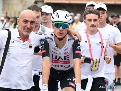 Vuelta a Espaa: Juan Ayuso: "Ha sido muy bonito ganar en Corrales"