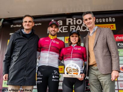 Felipe Orts y Txell Figueras, primeros líderes de La Rioja Bike Race