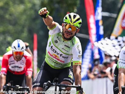 Leangel Linarez firma un nuevo triunfo al esprint en la 6� etapa de la Vuelta a Venezuela