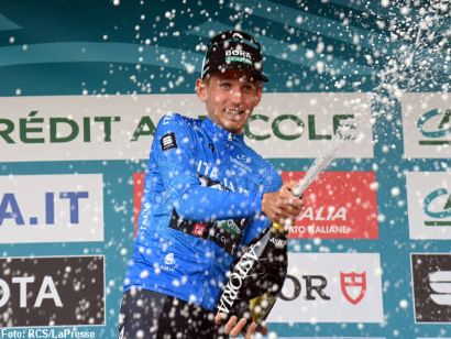 Tirreno-Adriático: Lennard Kämna: "Estoy súper feliz. Es la primera vez que lidero una carrera"