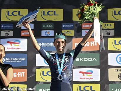 Par�s-Niza: Lenny Martinez: "La victoria es especial y estoy muy feliz por ella"