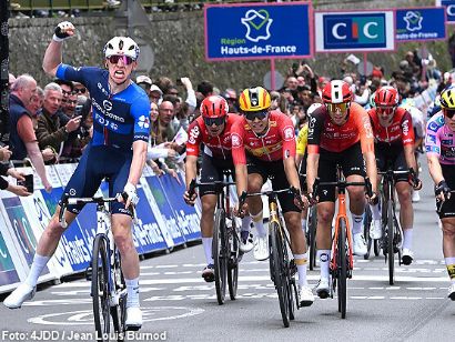 4 Días de Dunkerque: Lewis Askey gana la segunda etapa pero Axel Zingle sigue líder