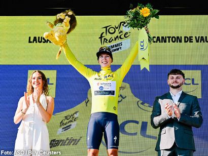 Lorena Wiebes se viste de amarillo en la primera etapa del Tour de Francia Femenino