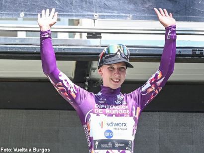 Lorena Wiebes gana al sprint en Burgos y es la primera l�der de la Vuelta a Burgos Femenina
