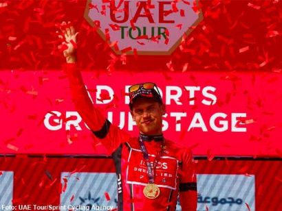 UAE Tour: Lucas Plapp: "Es el primer maillot de líder de mi carrera"