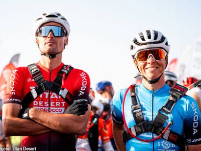 Luis León Sánchez y Tessa Kortekaas, a la caza del doblete en la Skoda Titan Desert Almería 2024