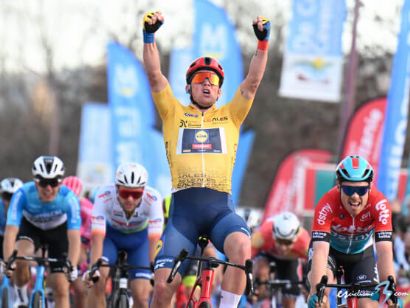 Estrella de Bessèges: Mads Pedersen, líder tras ganar la tercera etapa
