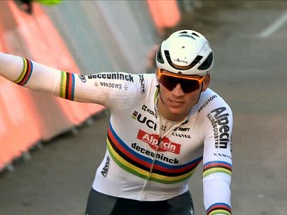 Mathieu van der Poel firma otra exhibici�n en Gavere y se queda a un punto del liderato de la Copa del Mundo de Ciclocross