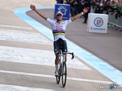 París-Roubaix: Mathieu Van der Poel: "Es difícil de creer, pero lo he vuelto a lograr"