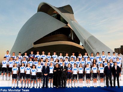 El equipo Movistar presenta sus escuadras para la temporada ciclista de 2026