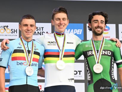 Mundial de ciclismo: Tadej Pogacar revalida su arcoris tras un demoledor ataque en el Monte Kigali