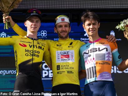 Adam Yates hace suyo O Gran Cami�o y Alessandro Pinarello se estrena en el Monte Trega