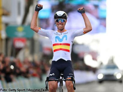 Oier Lazkano y Garca Cortina en el Movistar para la Omloop Het Nieuwsblad y Kuurne-Bruselas-Kuurne