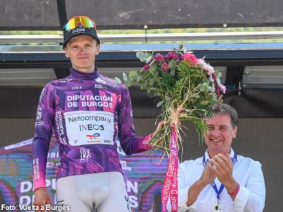 Oscar Onley bate a Giulio Ciccone en Pineda de la Sierra y lidera la Vuelta a Burgos