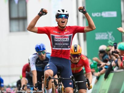 Tour de Gran Bretaña: Paul Magnier gana en Northampton, Stephen Williams mantiene el liderato