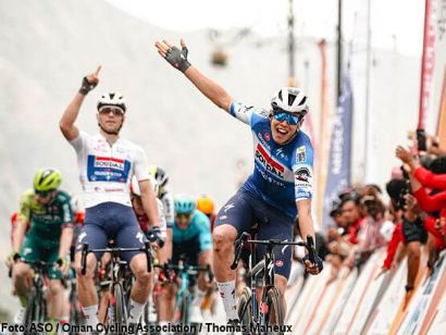 Tour de Omán: Paul Magnier gana la tercera etapa, Luke Lamperti nuevo líder