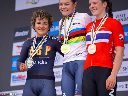 Mundial de ciclismo: Paula Ostiz gana la plata jnior en contrarreloj tras Megan Arens