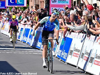 Pierre Gautherat se anticipa al sprint en la tercera etapa de los 4 Días de Dunkerque