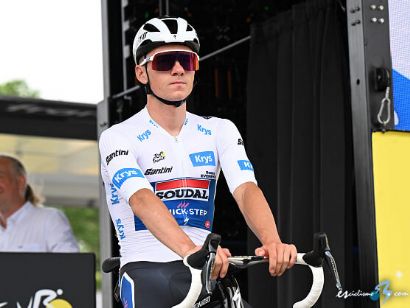 Remco Evenepoel, líder del Soudal-Quick Step en la Flecha Valona
