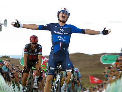 Romain Grgoire se impone en Burton Dassett y se viste de lder del Tour de Gran Bretaa