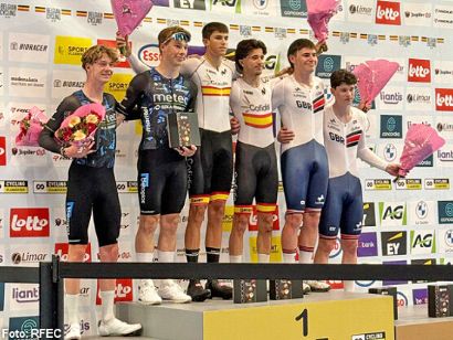 lvaro Navas y Joan Roca brillan en la madison sub23 del Belgian Track Meeting de Gante