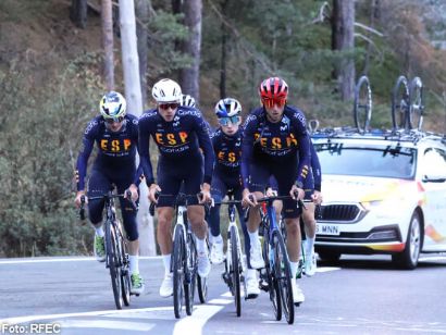 La Seleccin Espaola de ciclismo ultima su preparacin para el Mundial en Navacerrada