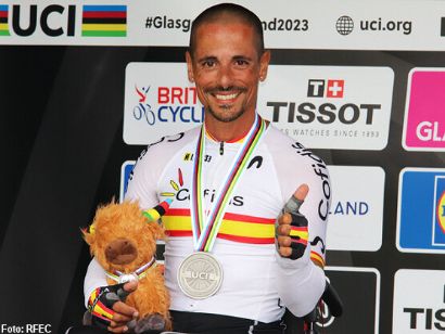 Sergio Garrote, plata en ruta H2, suma su segunda medalla en los Mundiales de Glasgow