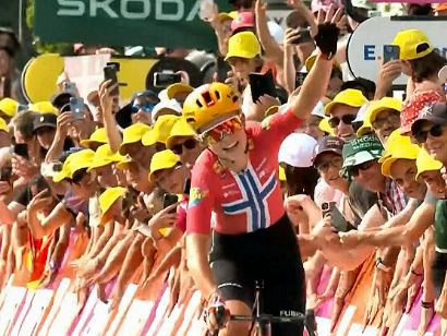 Tour de Francia Femenino: Sigrid Ytterhus Haugset gana en solitario la 3� etapa y se viste de amarillo