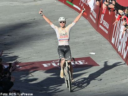 Strade Bianche: Tadej Pogacar: "Sabía que iba a ser largo, pero conocía el recorrido"