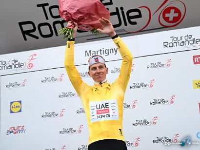 Tadej Pogacar gana en Martigny y se viste de l�der en el Tour de Romand�a
