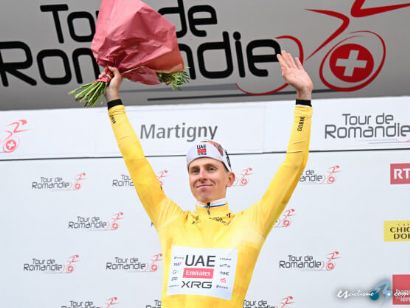 Tadej Pogacar repite triunfo en Vucherens y refuerza su liderato en el Tour de Romand�a