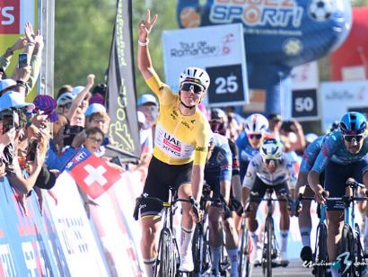 Tour de Romand�a: Tadej Pogacar: "Era un sprint muy exigente y hab�a que medir bien"