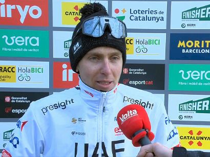Volta a Catalunya: Tadej Pogacar: "Ha sido un final duro, pero estoy feliz"