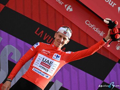 Vuelta a Espa�a: Tadej Pogacar: "Me he salvado de una ca�da, estoy contento"