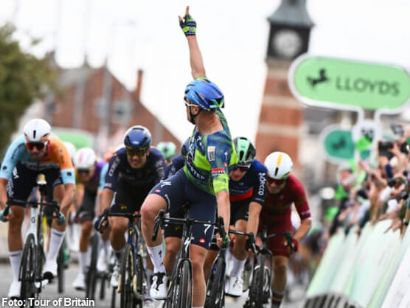 Tour de Gran Breta�a: Merlier gana en Skegness tras una jornada de abanicos que deja a Ganna fuera de la lucha