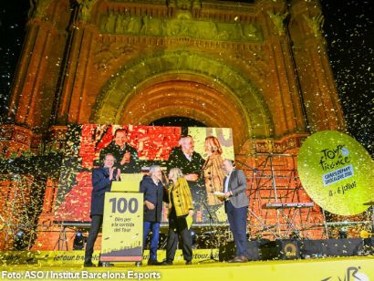 Barcelona se viste de amarillo a 100 d�as de la gran salida del Tour de Francia