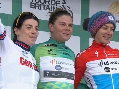 Lotte Kopecky, campeona del Tour de Gran Bretaña que dominó de principio a fin