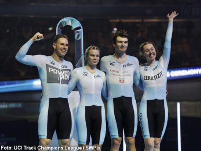 Archibald, Bibic, Lysenko y Lavreysen consolidan su dominio en la tercera ronda de la UCI Track Champions League en Apeldoorn