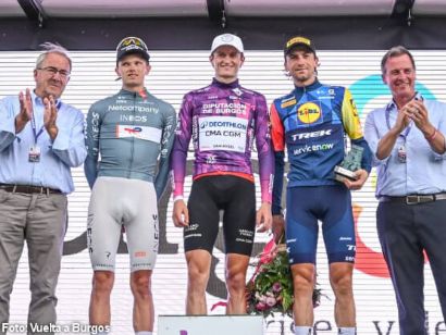 Giulio Pellizzari gana en Lagunas de Neila pero Felix Gall se lleva la Vuelta a Burgos