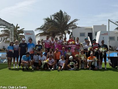 Sara Reimondo y David Su�rez, ganadores de las contrarrelojes de la Vuelta Ciclista a Lanzarote 2026