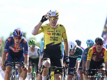 Wout van Aert se impone en la 5� etapa, Baudin conserva el liderato del Tour Auvernia-R�dano-Alpes