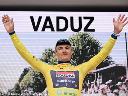 Primer maillot amarillo para Yves Lampaert en el Tour de Suiza