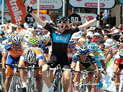 Tour Down Under: Ben Swift gana la segunda etapa y Robbie McEwen es líder