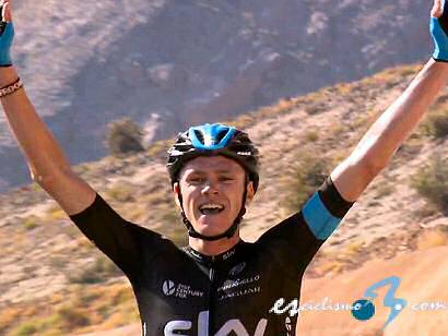 Tour de Omn: Chris Froome: "Feliz de volver a llevar un maillot de lder"